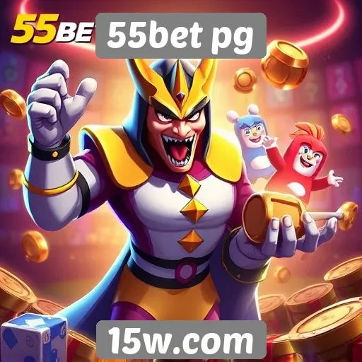 Variedade de jogos oferecidos na plataforma 55bet pg
